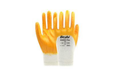 Beybi Kn350 Flex Nitril Kaplı Pamuk Eldiven (288 Çift)