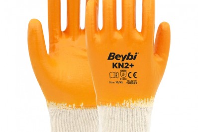 Beybi KN2+ Nitril Kaplı Pamuk Eldiven (288 Çift)
