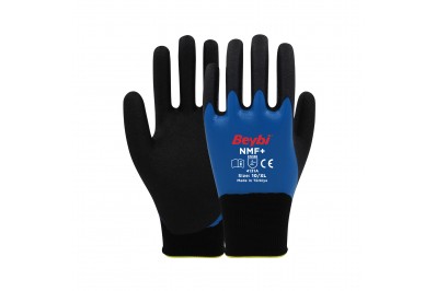 Beybi NMF+ Tam Kaplı Mikro Köpük Nitril Kaplı Polyester Örgü Eldiven (144 Çİft)