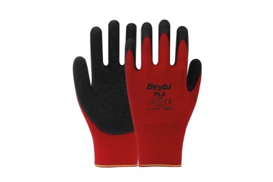 Beybi PL8 Lateks Kaplı Polyester Eldiven (288 Çift)