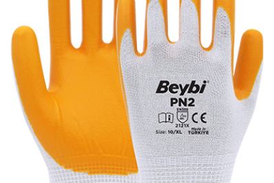 Beybi Pn2 Sarı Polyester Örgü Nitril İş Eldiveni (504Çİft)