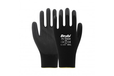 Beybi PU TOUCH Poliüretan Kaplı Polyester Eldiven(288 Çift)
