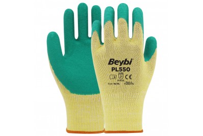 Beybi PL550 Lateks Kaplı Pamuk Polyester Eldiven (144 Çift)