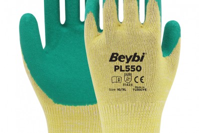 Beybi PL550 Lateks Kaplı Pamuk Polyester Eldiven (144 Çift)
