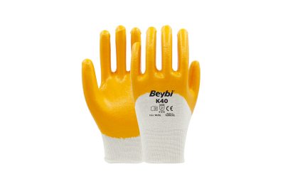 Beybi K40 Nitril Kaplı Pamuk Eldiven (288 Çift)