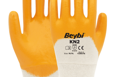 Beybi KN2 Nitril Kaplı Pamuk Eldiven