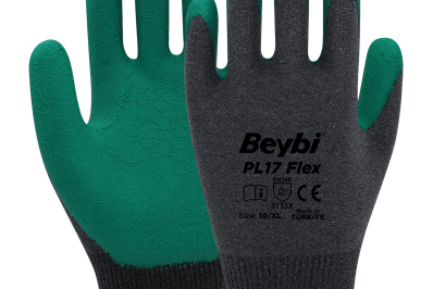 Beybi PL17 Flex Lateks Kaplı Polyester Likralı Eldiven