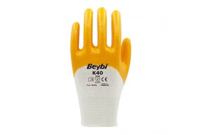 Beybi K40 Nitril Kaplı Pamuk Eldiven (288 Çift)